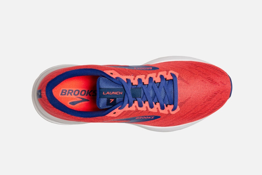 Brooks Israel Launch 7 Road Running Shoes Womens - Orange/Blue - TRD-265480